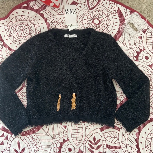 Zara metallic thread jacket. S-M - Picture 2 of 12